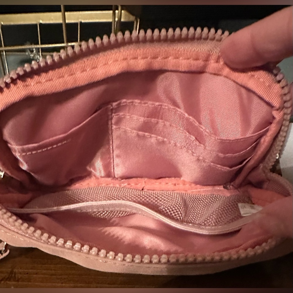Westbronco Nylon Quilted Wristlet; Rose Pink; NWT; Multi Zipper Compartments - Picture 12 of 14